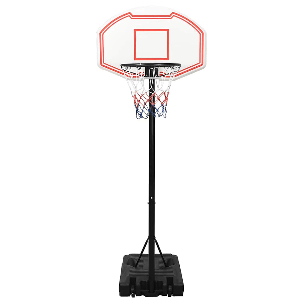 Verstellbarer Basketballständer Weiß 237-307cm