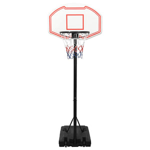 Verstellbarer Basketballständer Weiß 237-307cm
