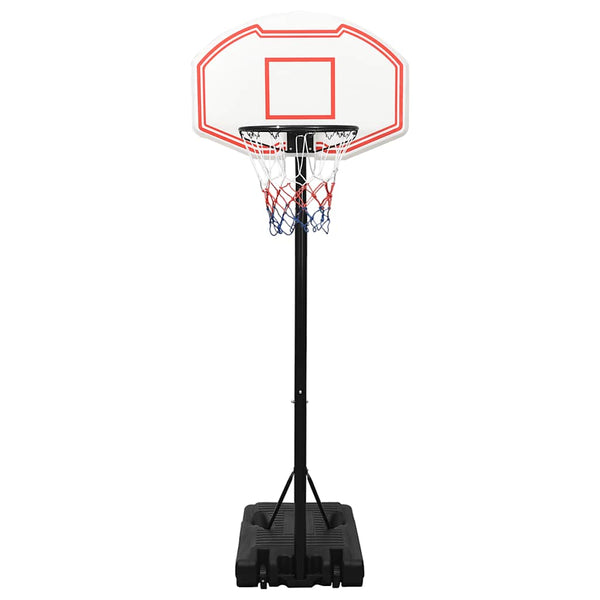 Verstellbarer Basketballständer Weiß 237-307cm