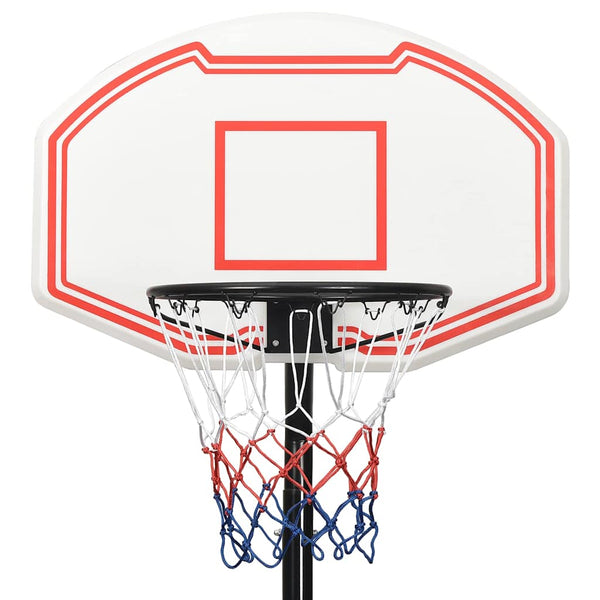 Verstellbarer Basketballständer Weiß 237-307cm