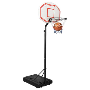 Verstellbarer Basketballständer Weiß 237-307cm