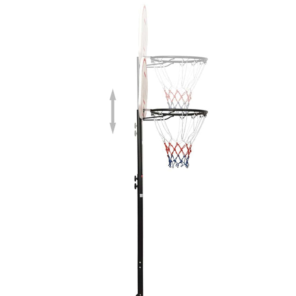 Verstellbarer Basketballständer 216-250cm Weiß