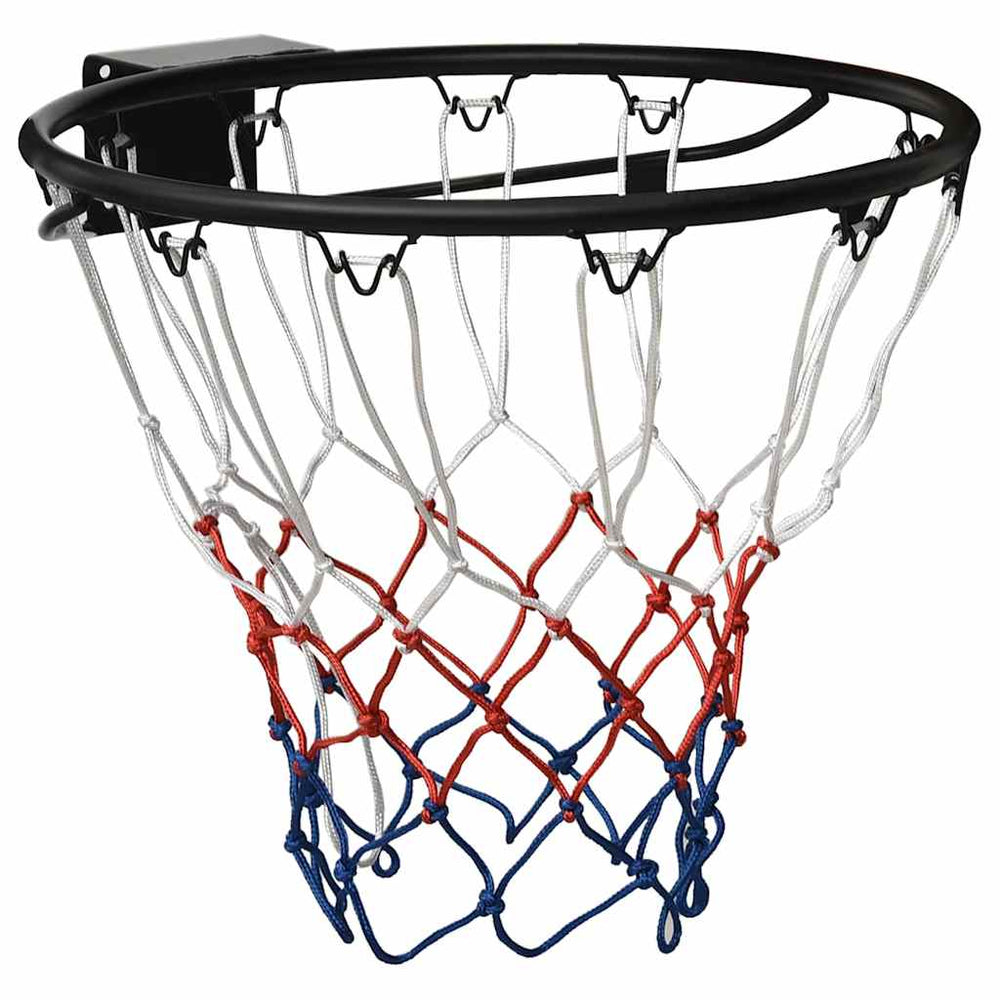 Schwarzer Basketballkorb aus Stahl, 45 cm