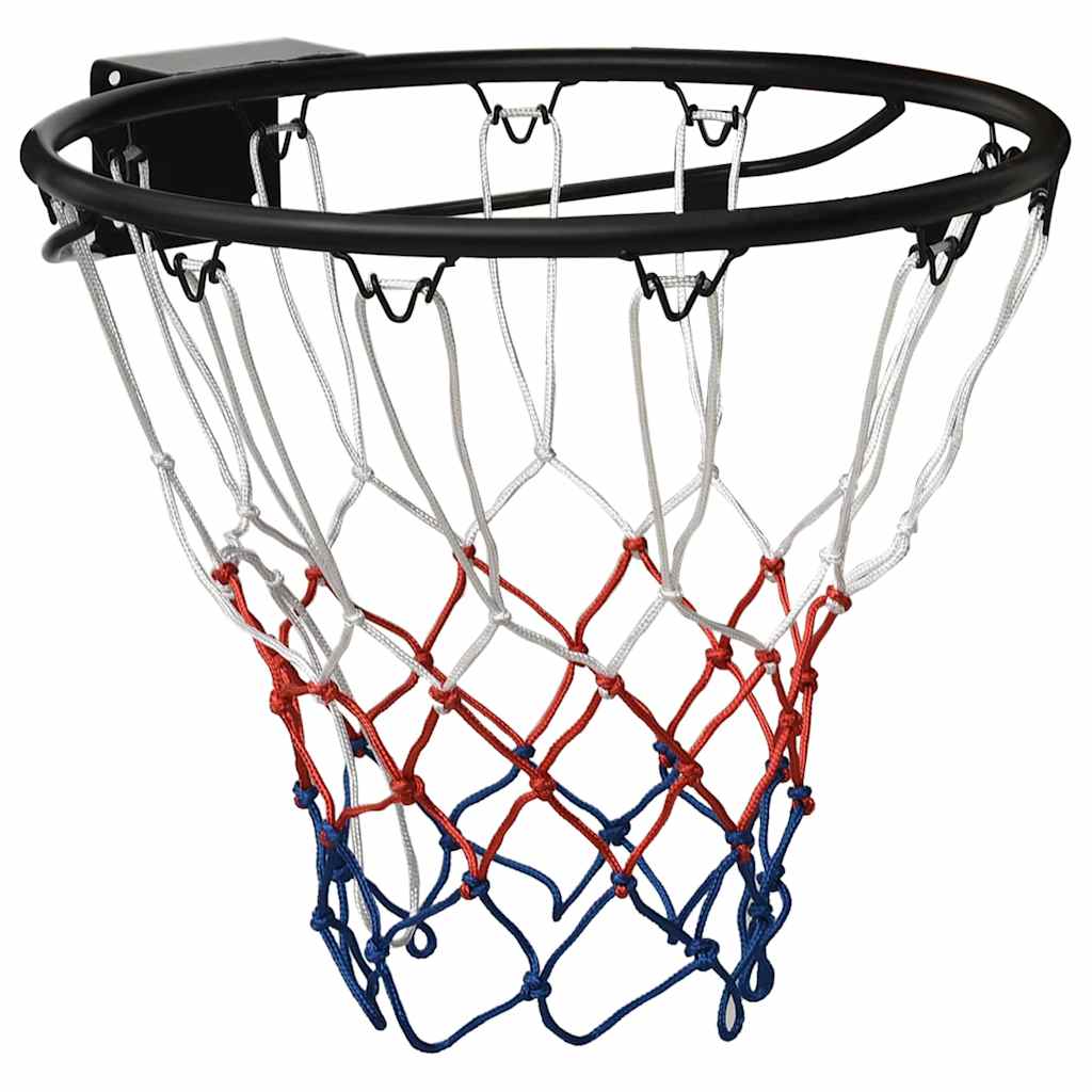 Schwarzer Basketballkorb aus Stahl, 45 cm