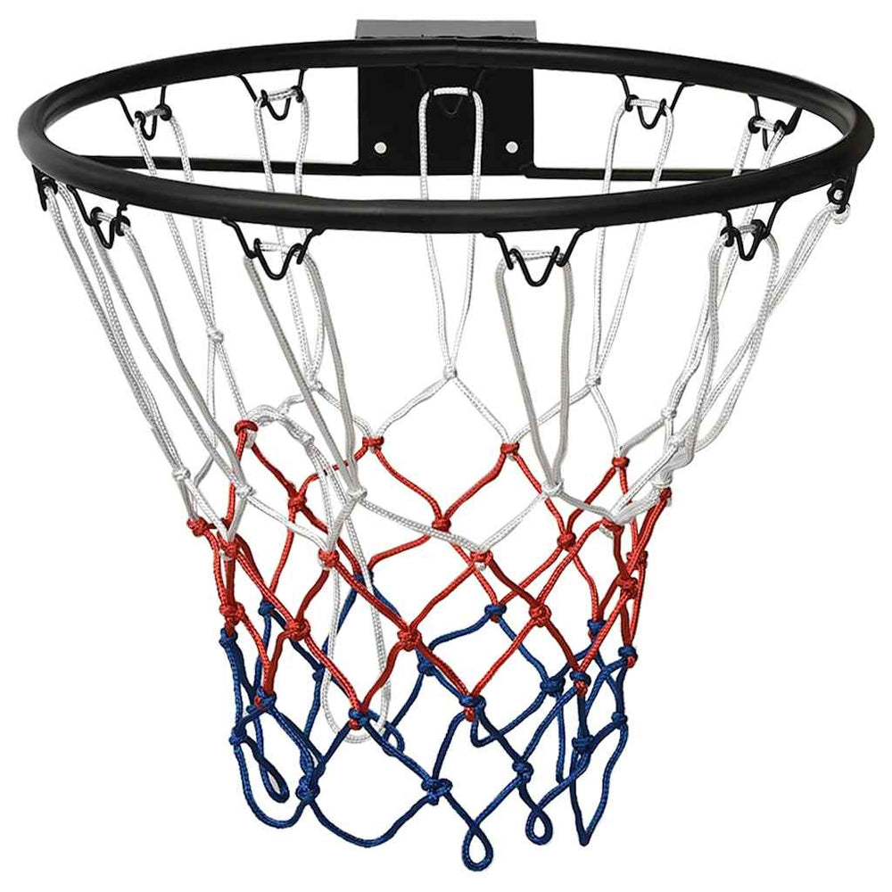 Schwarzer Basketballkorb aus Stahl, 45 cm