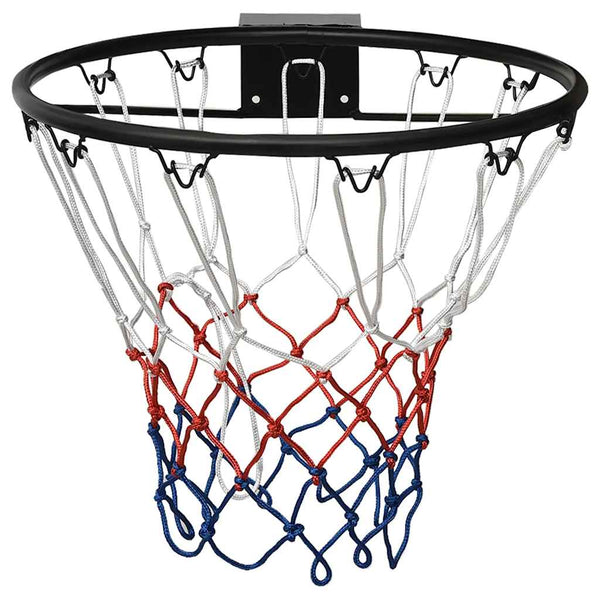 Schwarzer Basketballkorb aus Stahl, 45 cm