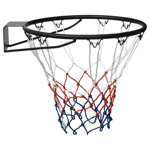 Schwarzer Basketballkorb aus Stahl, 45 cm