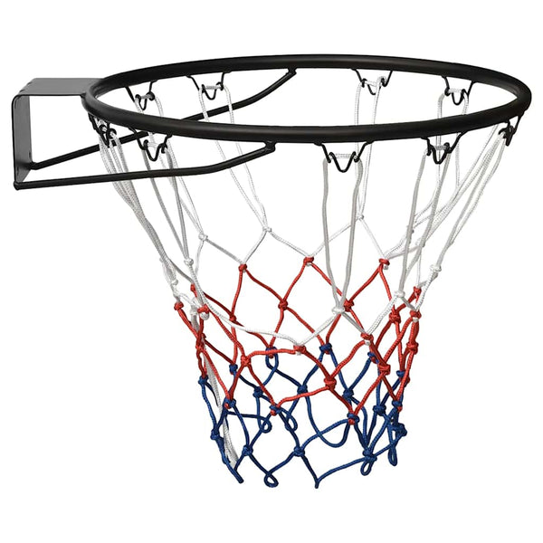 Schwarzer Basketballkorb aus Stahl, 45 cm