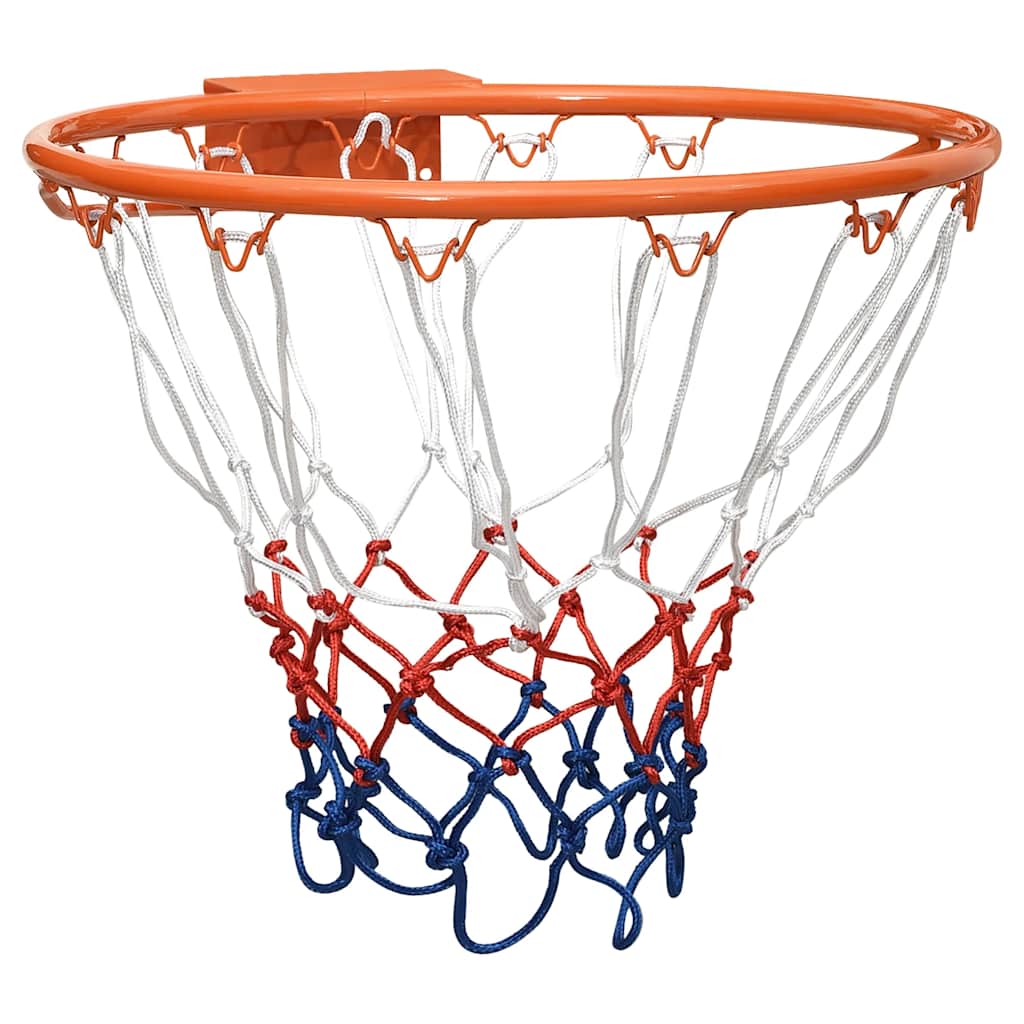 vidaXL Panier de basketball orange 39 cm acier
