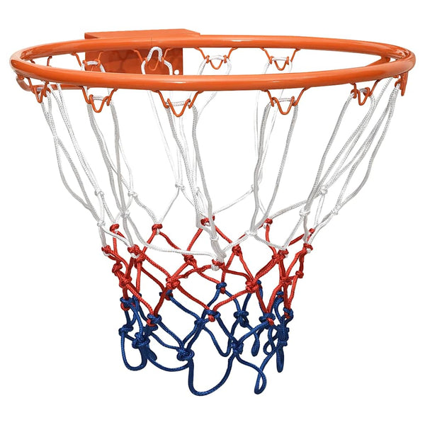vidaXL Panier de basketball orange 39 cm acier