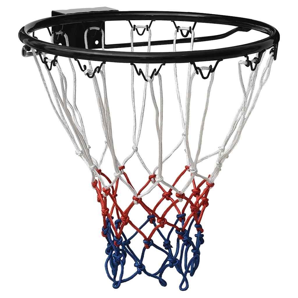 vidaXL Panier de basketball Noir 39 cm Acier