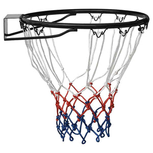 vidaXL Panier de basketball Noir 39 cm Acier