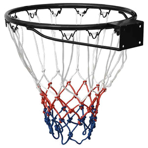 vidaXL Panier de basketball Noir 39 cm Acier
