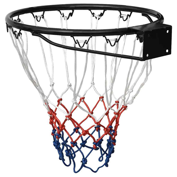 vidaXL Panier de basketball Noir 39 cm Acier
