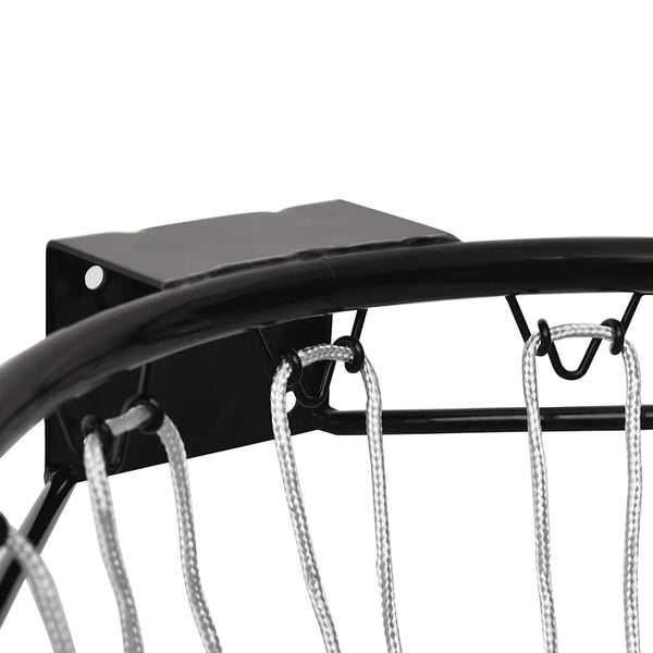 vidaXL Panier de basketball Noir 39 cm Acier