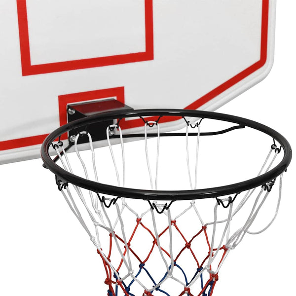 Basketballkorb Weiß Polyethylen 71x45cm