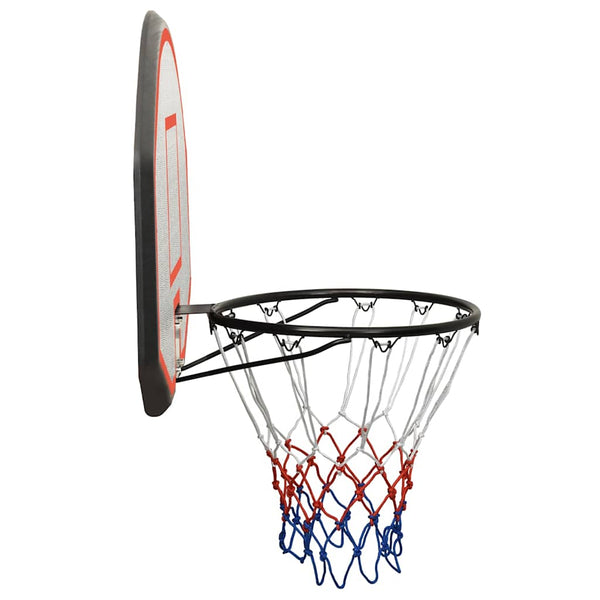 Schwarzes Basketballbrett 90x60 cm Polyethylen