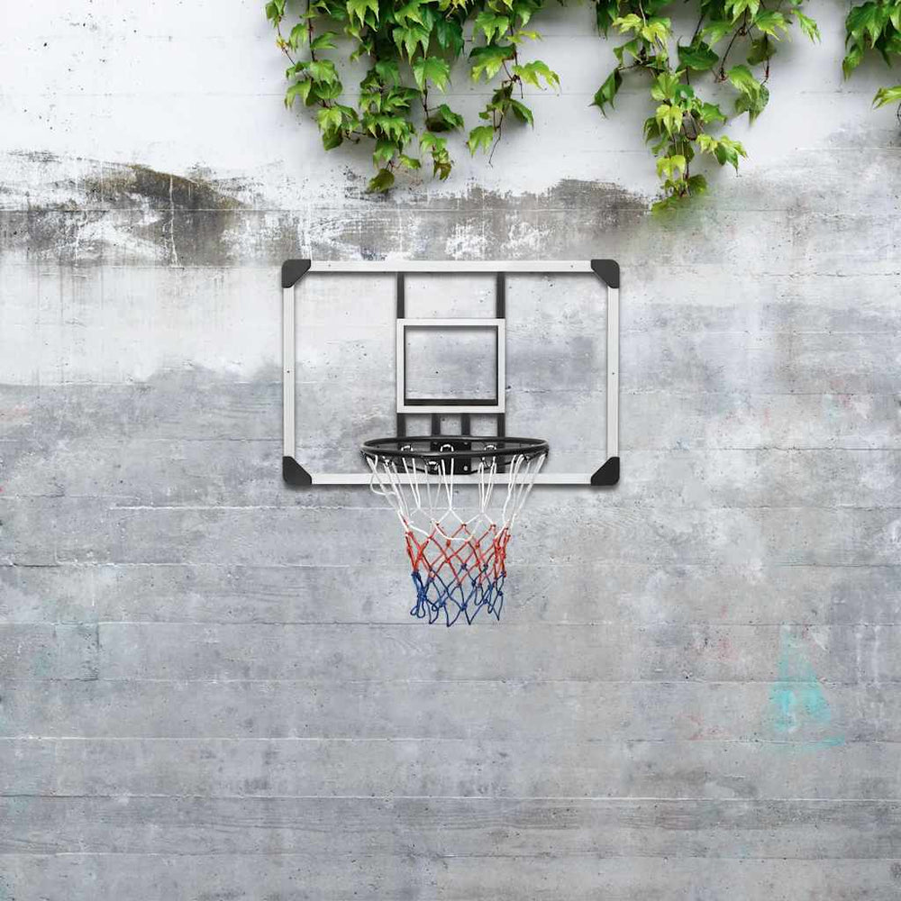 vidaXL Panier de basket-ball transparent 90x60x2,5 cm polycarbonate