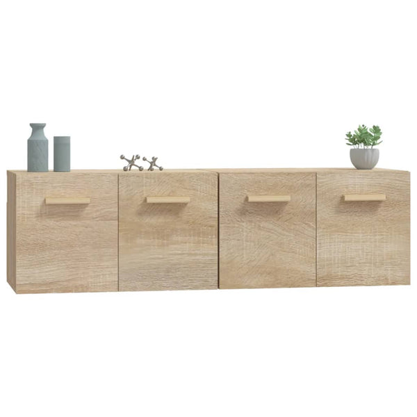 Wandschränke 2 Stk. Sonoma-Eiche 60x36,5x35 cm Holzwerkstoff