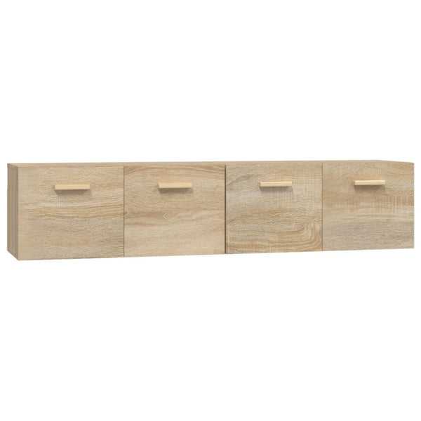 Wandschränke 2 Stk. Sonoma-Eiche 80x35x36,5 cm Holzwerkstoff