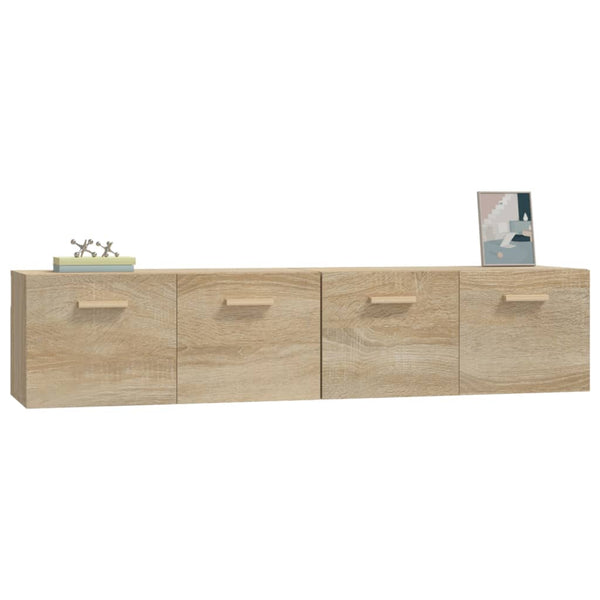 Wandschränke 2 Stk. Sonoma-Eiche 80x35x36,5 cm Holzwerkstoff