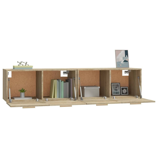 Wandschränke 2 Stk. Sonoma-Eiche 80x35x36,5 cm Holzwerkstoff