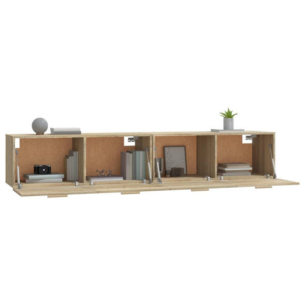 Wandschränke 2 Stk. Sonoma-Eiche 100x36,5x35 cm Holzwerkstoff