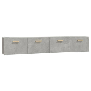 vidaXL Armoires murales 2 pcs Gris béton 100x36,5x35 cm Bois d'ingénierie