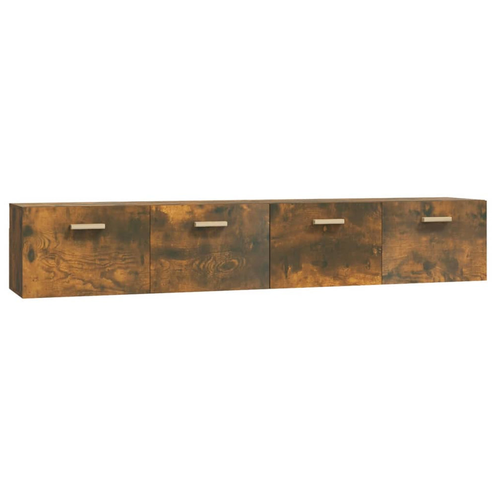 Wandschränke 2 Stk. Räuchereiche 100x36,5x35 cm Holzwerkstoff