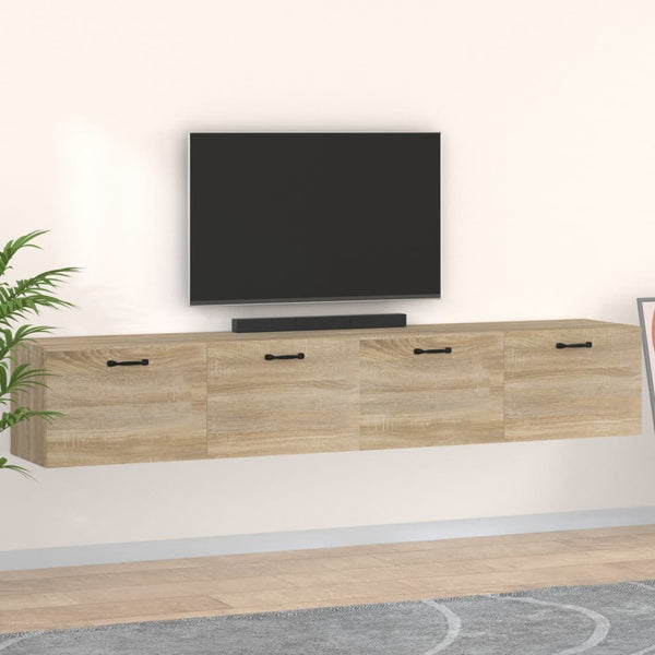 Wandschränke 2 Stk. Sonoma-Eiche 100x36,5x35 cm Holzwerkstoff