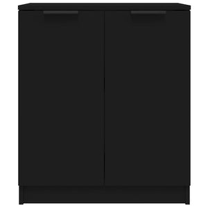 Sideboards 2 Stk. Schwarz 60x30x70 cm Holzwerkstoff