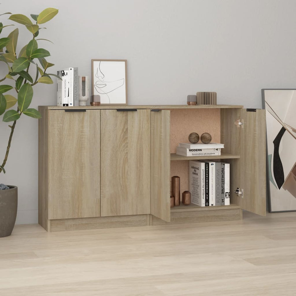 Sideboards 2 Stk. Sonoma Eiche 60x30x70 cm Holzwerkstoff