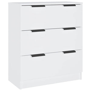 vidaXL Buffet 3 pièces blanc bois d'ingénierie