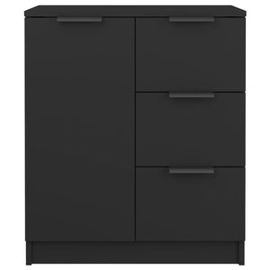 Sideboards 2 Stk. Schwarz 60x30x70 cm Holzwerkstoff