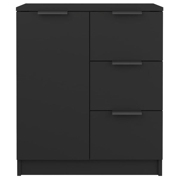 Sideboards 2 Stk. Schwarz 60x30x70 cm Holzwerkstoff