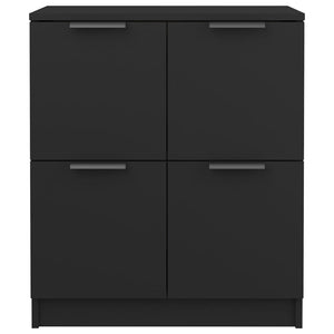 Sideboards 2 Stk. Schwarz 60x30x70 cm Holzwerkstoff