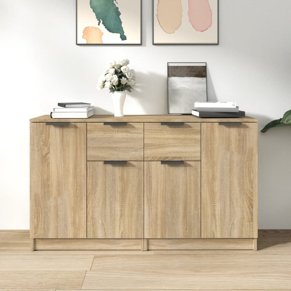vidaXL Sideboards 2 pcs. Sonoma Oak 60x30x70 cm Engineered Wood