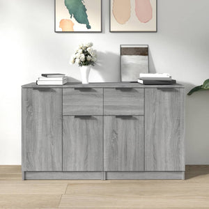 Sideboards 2 Stk. Grau Sonoma 60x30x70 cm Holzwerkstoff