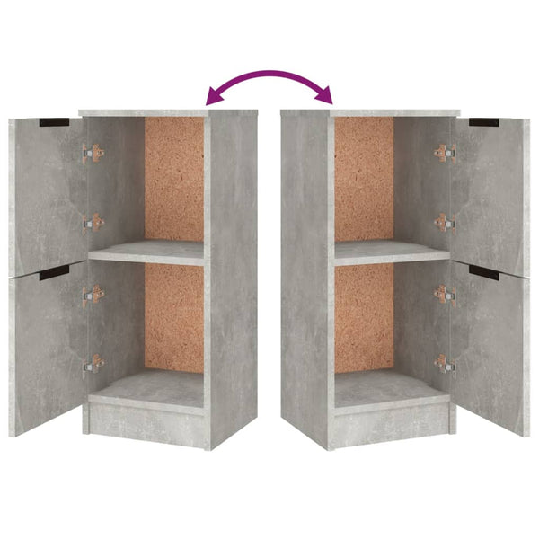 Sideboards 3 Stk. Betongrau Holzwerkstoff