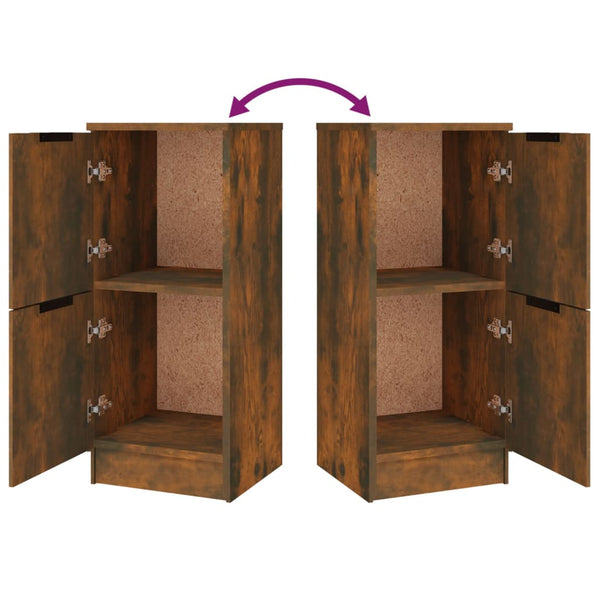 Sideboards 3 Stk. Räuchereiche Holzwerkstoff