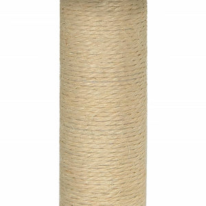 Kratzbaum mit Sisal-Kratzsäule Hellgrau 74 cm