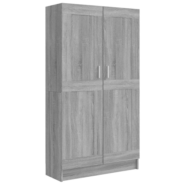Bücherschrank Grau Sonoma 82,5x30,5x150 cm