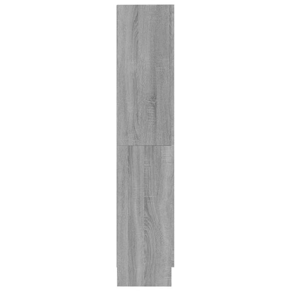 Bücherschrank Grau Sonoma 82,5x30,5x150 cm