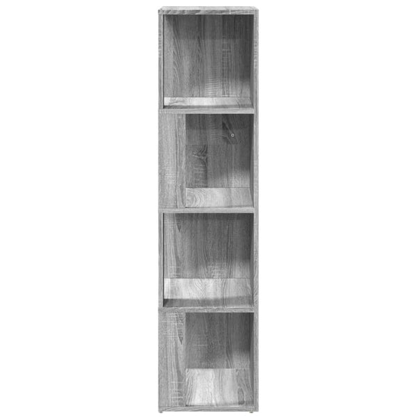 Eckregal Grau Sonoma 33x33x132 cm
