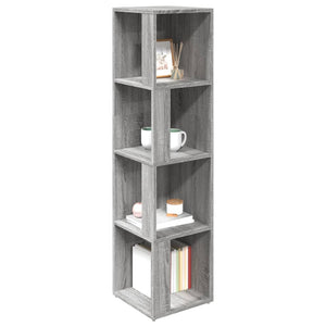 Eckregal Grau Sonoma 33x33x132 cm