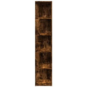 Eckregal Räuchereiche, 164,5 cm hoch