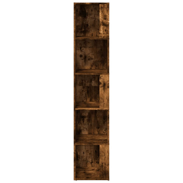 Eckregal Räuchereiche, 164,5 cm hoch