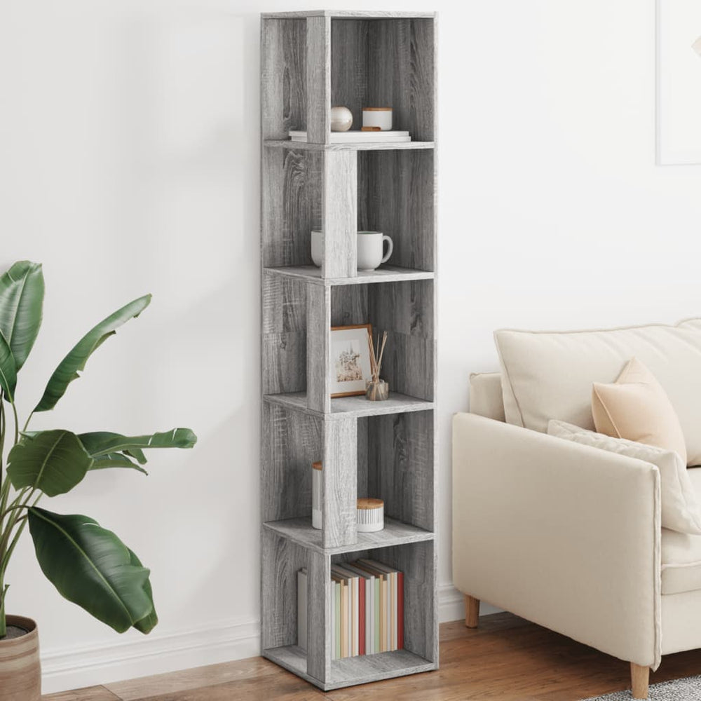Eckregal Grau Sonoma 164,5 cm