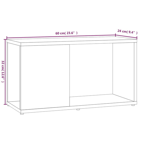 Grauer TV-Schrank Sonoma, 60 cm