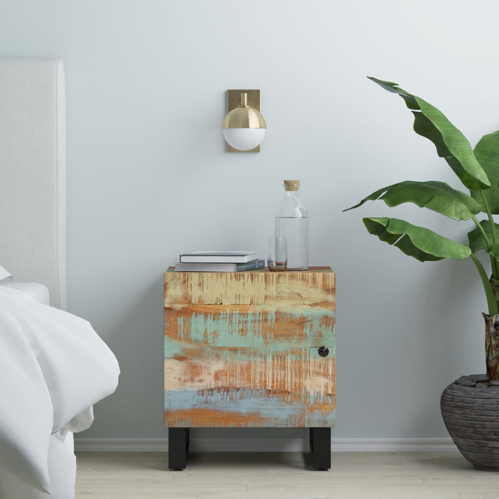 Nachttisch Altholz Massiv 40x33x46 cm